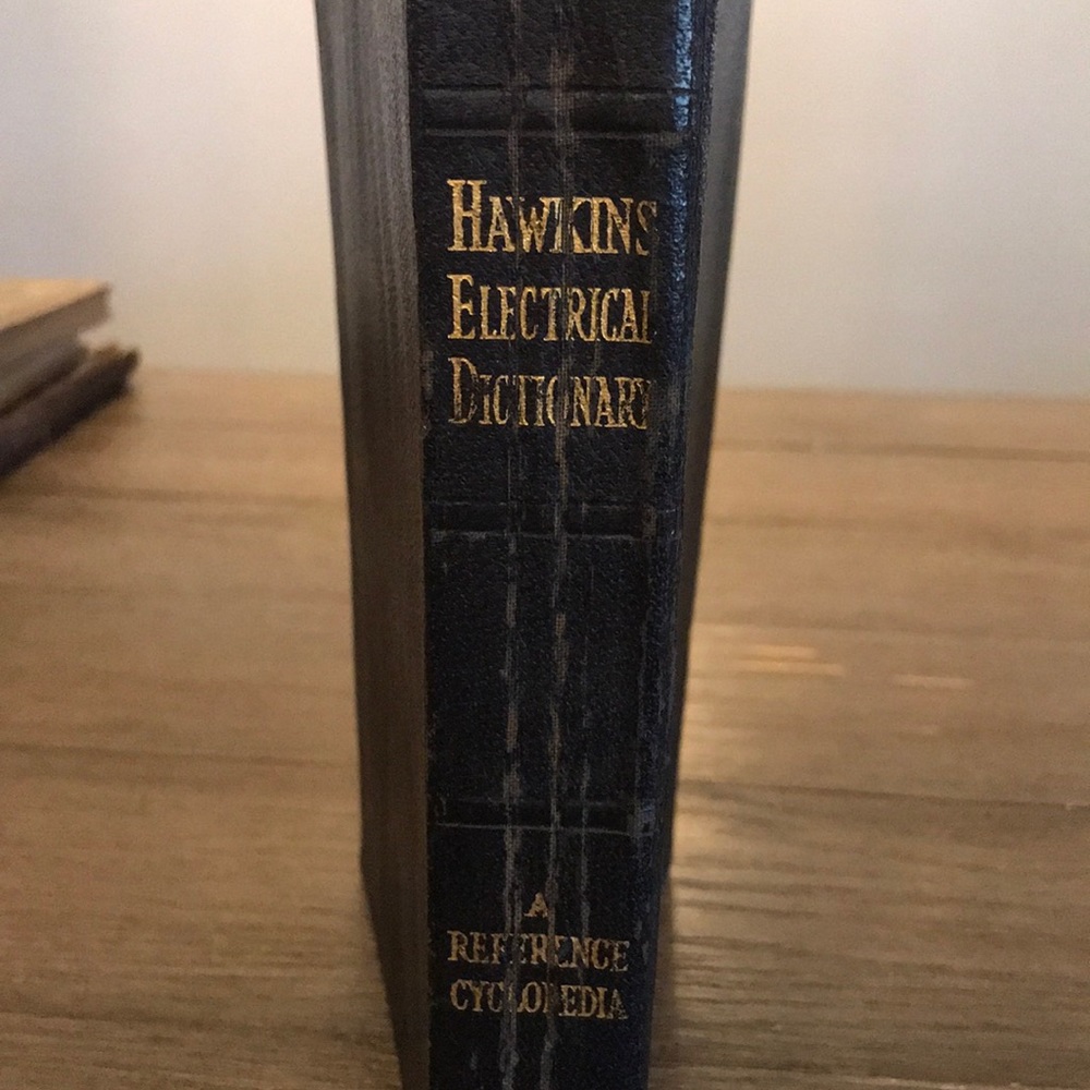 Unique vintage book Hawkins’ Electrical Dictionary 1929 Theodore Audel publisher